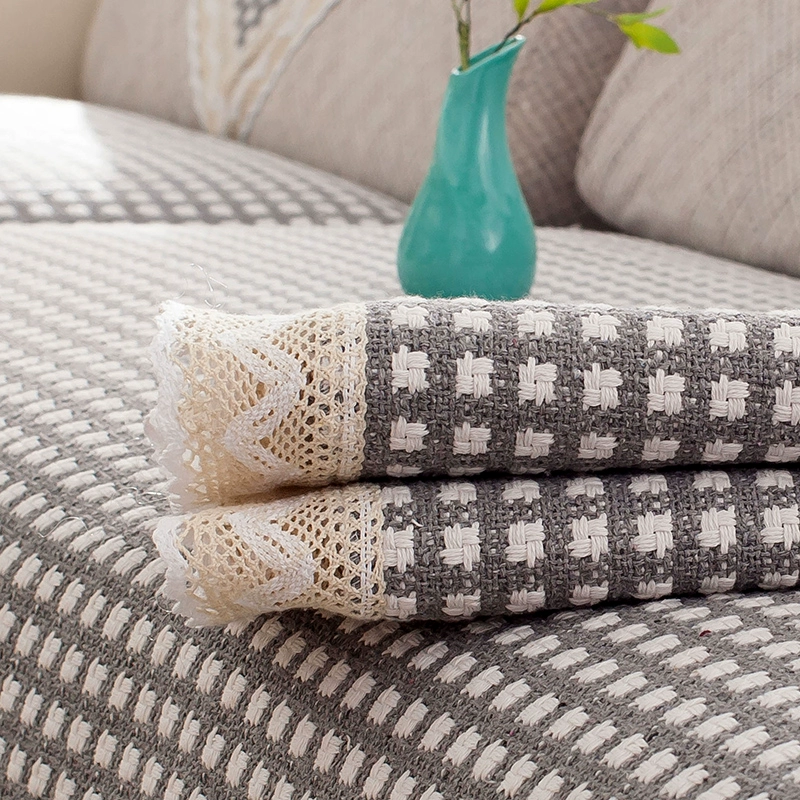 Sofa đệm cotton và vải lanh đệm hiện đại tối giản phòng khách vải tùy chỉnh bốn mùa phổ quát chống trượt vải lanh vải thô - Ghế đệm / đệm Sofa