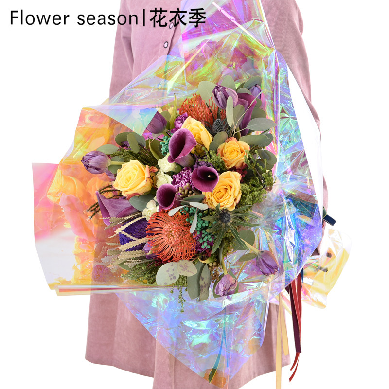 usd 12 86 symphony color film flowers bouquet gift wrapping paper paper flower shop