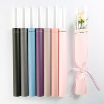 Single bouquet wrapping paper goddess single rose carnation flower paper single branch flower cellophane material