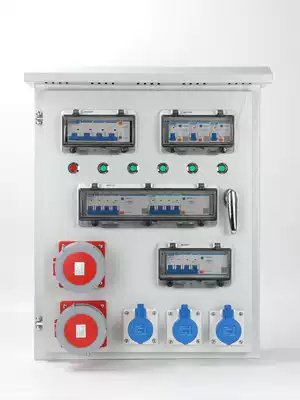 Socket switch box industrial power distribution iron box three-phase outdoor maintenance FXX waterproof dust cold rolled plate power socket box