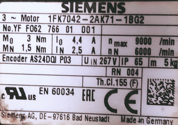 1FK7042-5AF71-1SH3 servo motors for the price of a bargain
