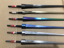 Nolix electric epee bar competition certified rust-proof fencing sword for children and adults stainless gold color blue