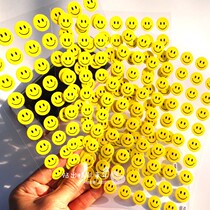 Childrens kindergarten reward sticker activity praise toy Cute yellow bottom square standard smiley face paste paper