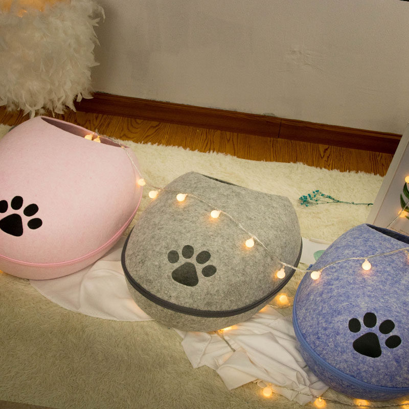 Cat Nest Winter Warm Washable Cat With Cat Mitten Closed Cat Villa Net Red Cat Bed All Season Universal Kitty supplies