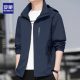 罗蒙爆款春秋季新款风衣休闲男款夹克男士大码冲锋衣休闲连帽外套