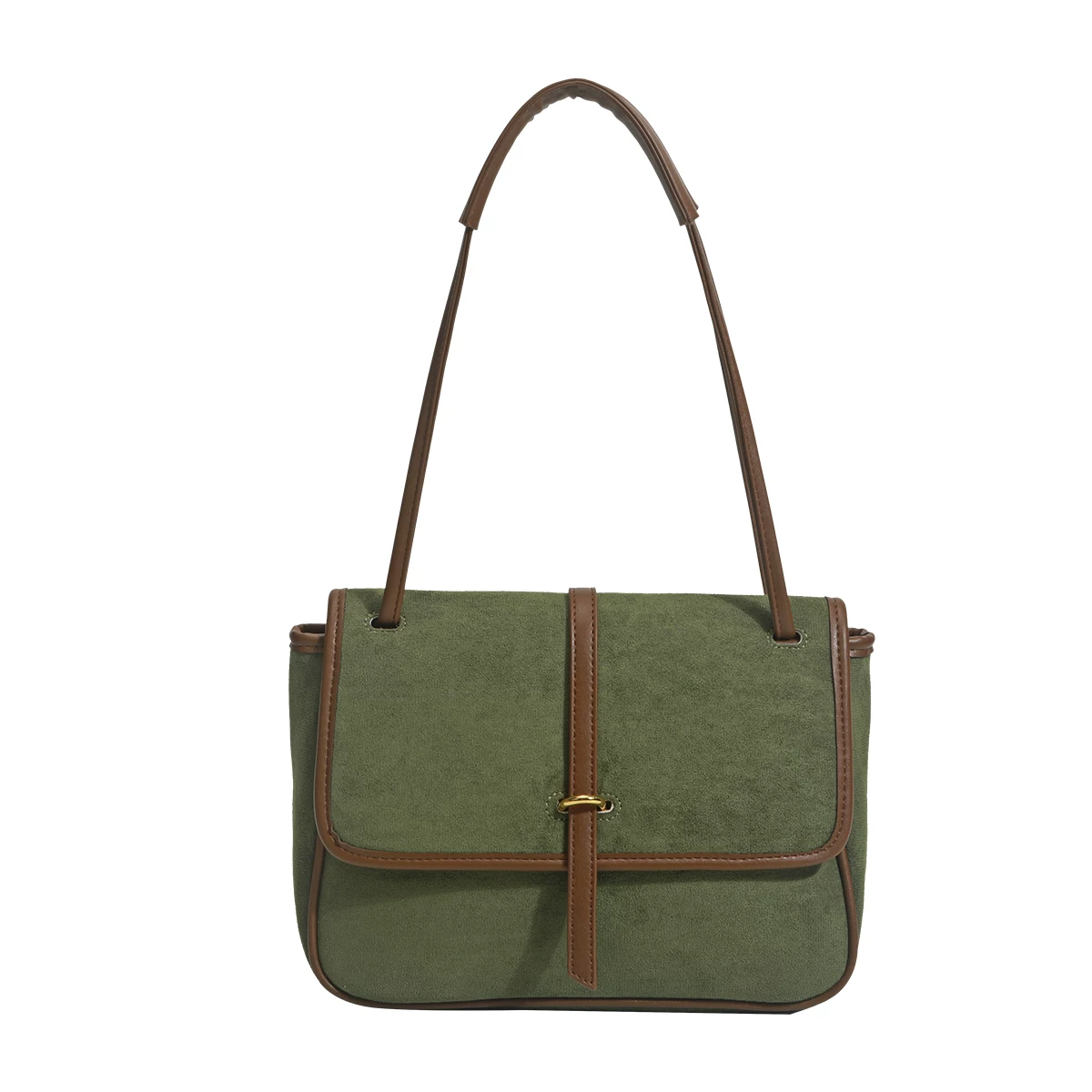 Suede capacious underarm bag, one-shoulder bag