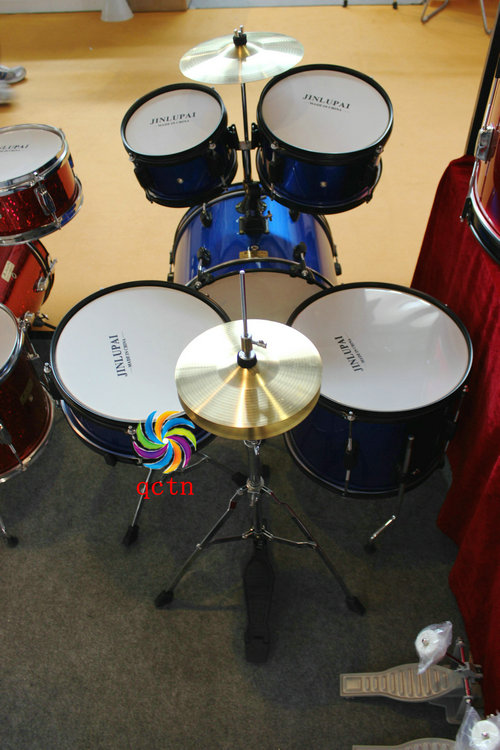 Trống đồ chơi trẻ em người mới bắt đầu mô phỏng nhạc jazz trống đánh bại nhạc cụ đồ chơi giáo dục 3-8 tuổi đàn guitar cho bé