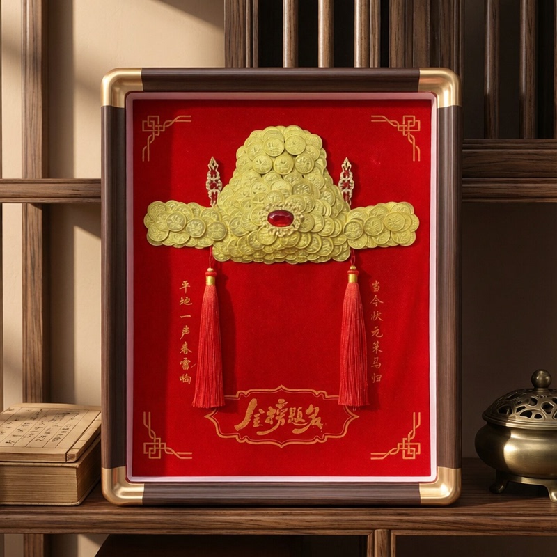New Style Handmade DIY Top Scholar Hat Graduation Gift for College Students, Decorative Coin Frame for Living Room, Official Hat Hanging Painting New Style Handmade DIY Top Scholar Hat Graduation Gift for College Students, Decorative Coin Frame for Living Room, Official Hat Hanging Painting