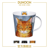 DUNOON British bone china mug large capacity coffee cup cute cat Cup ceramic creative water cup gift