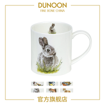 DUNOON Danon British Bone China Mug Bunny Fox Wildlife Pattern Cute Cartoon Water Cup