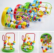 Early education teaching aids baby children beads boys and girls 1 baby 2 years old exercise hand-eye coordination