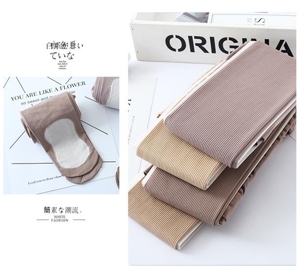 Mùa xuân và mùa thu Nhật Bản mô hình sữa màu cà phê nhung sọc dọc chân mỏng vớ vớ màu nâu vớ phụ nữ vớ đùi học sinh