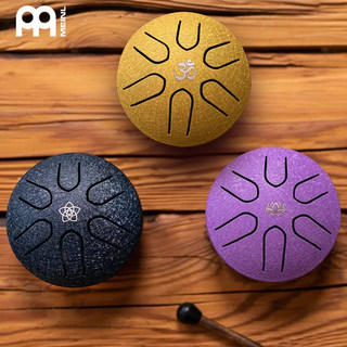 Tambor etéreo de bolsillo alemán maier, mini tambor de lengua de acero, mini instrumento de terapia de sonido para niños de nicho sánscrito de 3 pulgadas, fácil de aprender