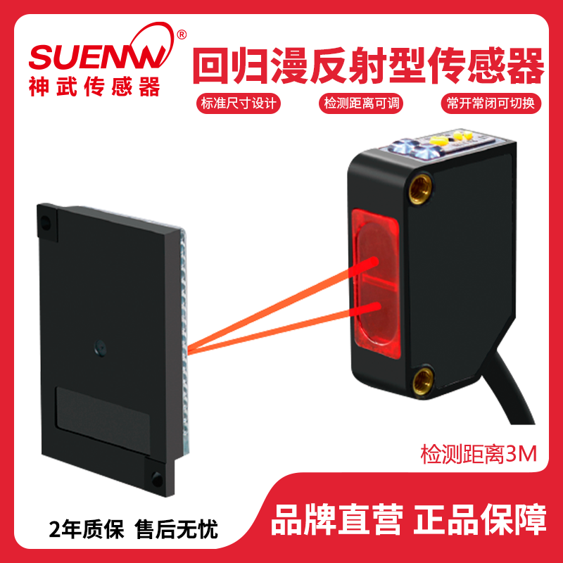 Shenwu EW-R61 Regression diffuse optical switch sensor with Reflector E3Z-R81 CX-491-P