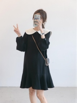 Pregnant woman Spring clothing dress with dress jacket for spring and autumn senior feeling of sweetness and femininity The gentle wind doll leads the dress