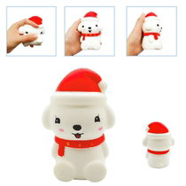New squishy slow rebound soft Christmas present scarves puppies emulated bread knead and knead to decompress the toy