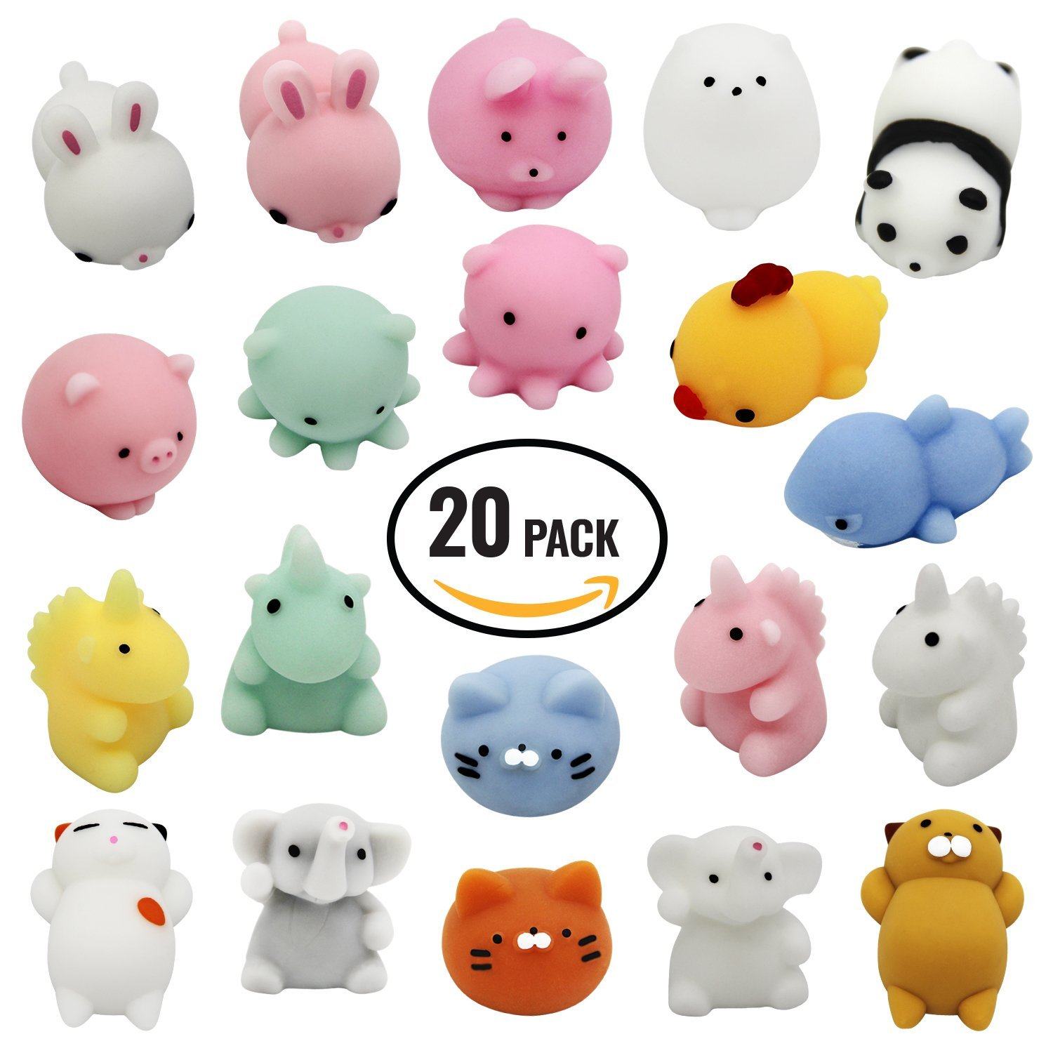 Douyin artifact super cute cute animal pinching music vent decompression toy seal group Zijun random 20 sets