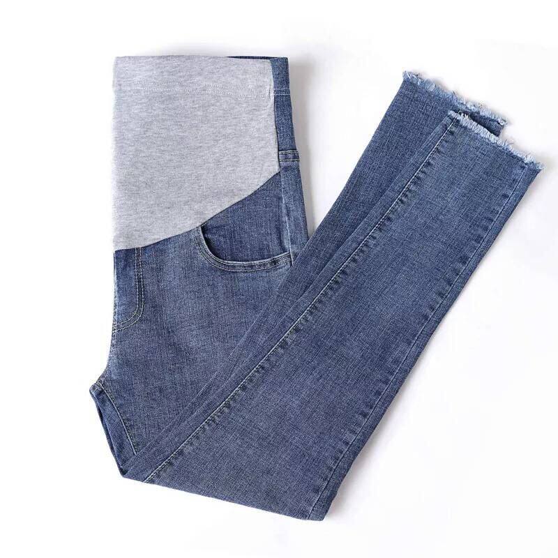 Pregnant women's pants spring and autumn outer wear early pregnancy bottoming pants spring new large size small jeans spring clothes