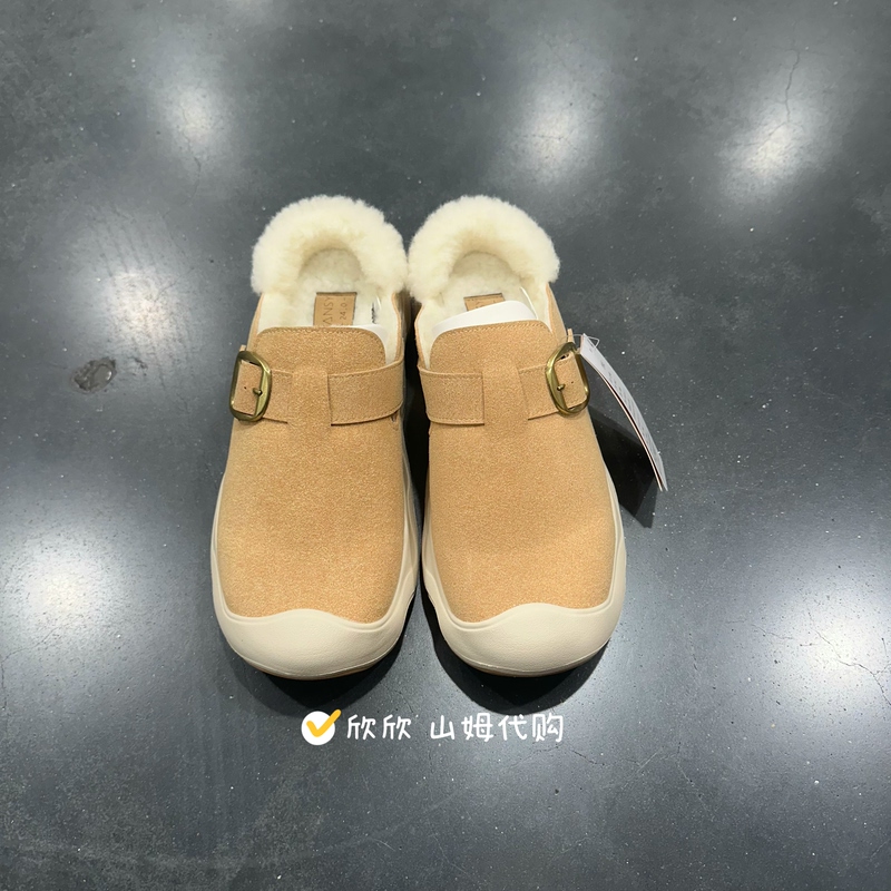 Sam Purchased Pansy Women's Thick-Soled Wool Slippers, New Autumn and Winter Birkenstock-Style Slippers That Can Be Worn Outside Sam Purchased Pansy Women's Thick-Soled Wool Slippers, New Autumn and Winter Birkenstock-Style Slippers That Can Be Worn Outside
