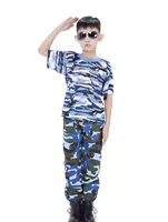 Синие полоски (топ + брюки)