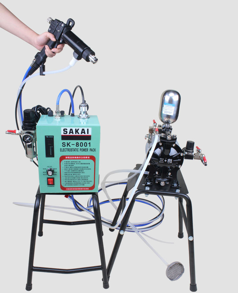 Original German Sakae pneumatic paint spray paint automatic liquid electrostatic spray gun Yuanqi can be installed on-site