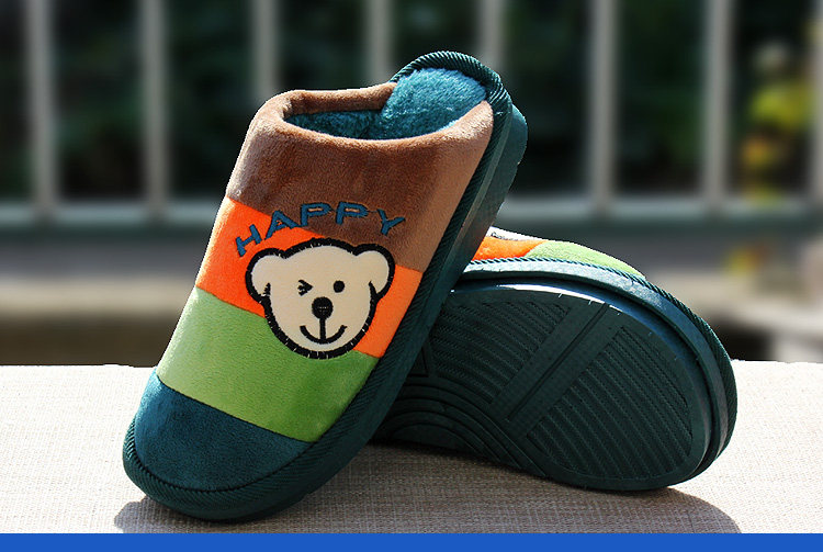 Pantoufles enfants en suède pour hiver - semelle caoutchouc - Ref 1024418 Image 16