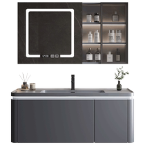 Kabei bathroom cabinet combination modern minimalist bathroom washbasin cabinet rock integrated basin cabinet arc washbasin cabinet