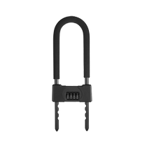 Code Lock Padlock Glass Door Waterproof Rustrope U-Shaped Lock Door Lock Lock U Type Lock Lock Home