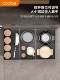 Kabei's New Pull Basket Kitchen Cabinet Space Aluminum Alloy Bowl Basket Double-Layer Drawer Type Seasoning Storage Dish Rack