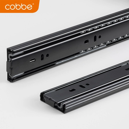 Направляющая выдвижного ящика Kabei, трехсекционная направляющая из нержавеющей стали, боковая направляющая, выдвижной шкаф, утолщенный толкатель