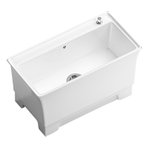 Kabei mop pool balcony bathroom household ceramic wash mop pool with feet outdoor square size pier sink