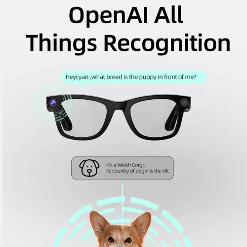 Умные очки с искусственным интеллектом, 8-мегапиксельная камера, HD-фото, видео, голосовой перевод