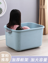 Childrens toy storage box Cartoon plastic storage box Storage box Baby clothes large finishing box