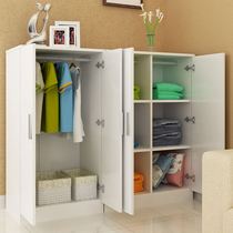 Custom low balcony locker 2 doors simple cabinet Low cabinet Solid wood childrens special combination small wardrobe