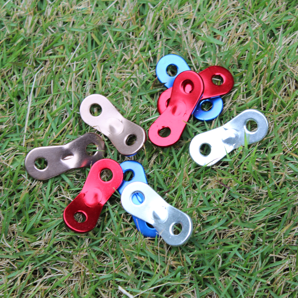 Tent sky curtain drawstring snap button accessories 2 holes metal color adjustment snap button Aluminum alloy binocular Amazon adjustment snap button