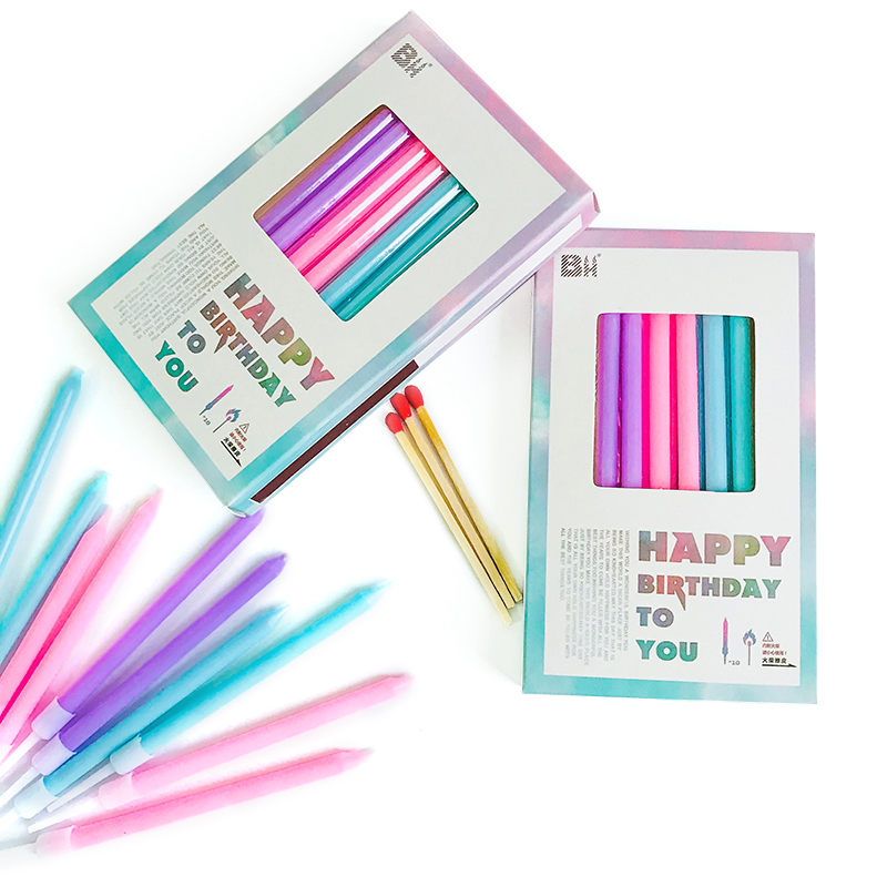 10 birthday rainbow candles creative birthday cake candle cake decoration baking candles