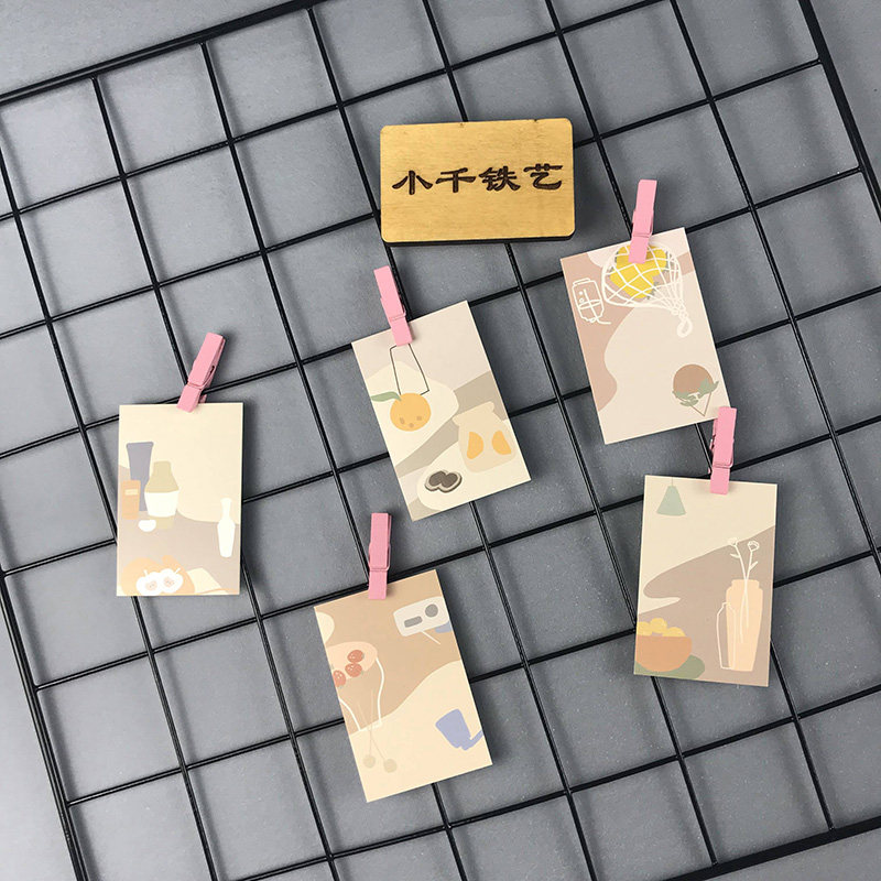 New Year's Creative Simple Postcard Hand-painted lomo Message Card ins Landscape Shooting Props Bookmark