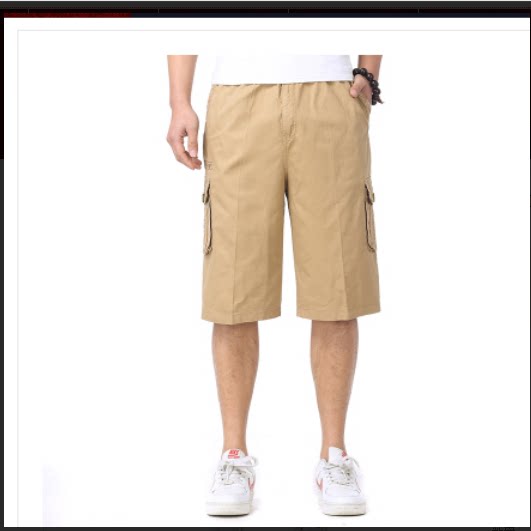 Wholesale specials Korean version of men's beach pants men's extra large five-point pants flower shorts men's summer tide men's big pants