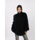 YOUNGSTAGE mink fur cardigan sweater jacket women 2023 new autumn and winter high-quality soft waxy knitted sweater