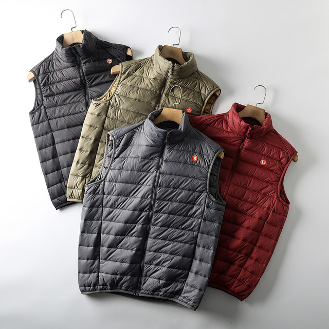 Lightweight fluffy stand-up collar solid color comfortable and warm cotton vest