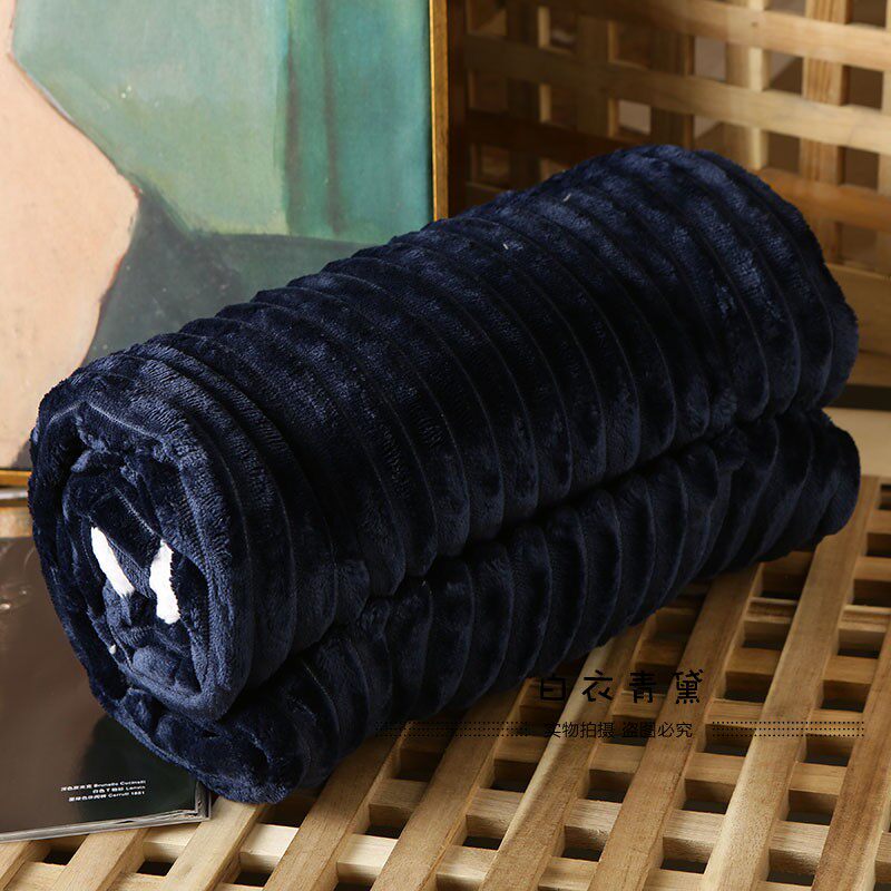 Плед 太tm舒服了！法兰绒+羊羔绒！出口欧美家居毛毯保暖舒适绒毯毛毯 No brand