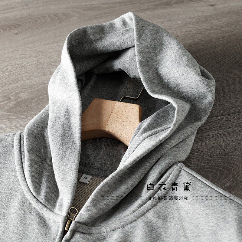 Демисезонная ткань, кардиган с капюшоном, толстовка White Indigo 