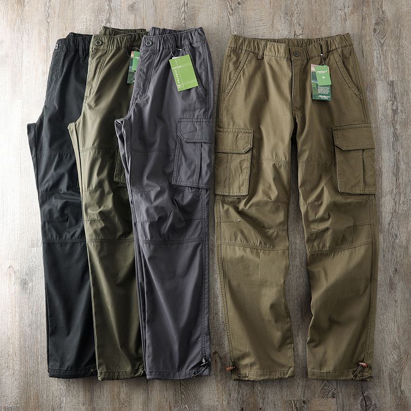 3D Three-Dimensional Tailoring! Outdoor Pocket Pants! Durable Lumberjack Workwear! Multi-Pocket Straight-Leg Sports Casual Trousers