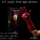 Thực tế 1: 1 đeo găng tay sắt Iron Man cosplay trẻ em người lớn áo giáp dạ quang mô hình đồ chơi cosplay mitsuri