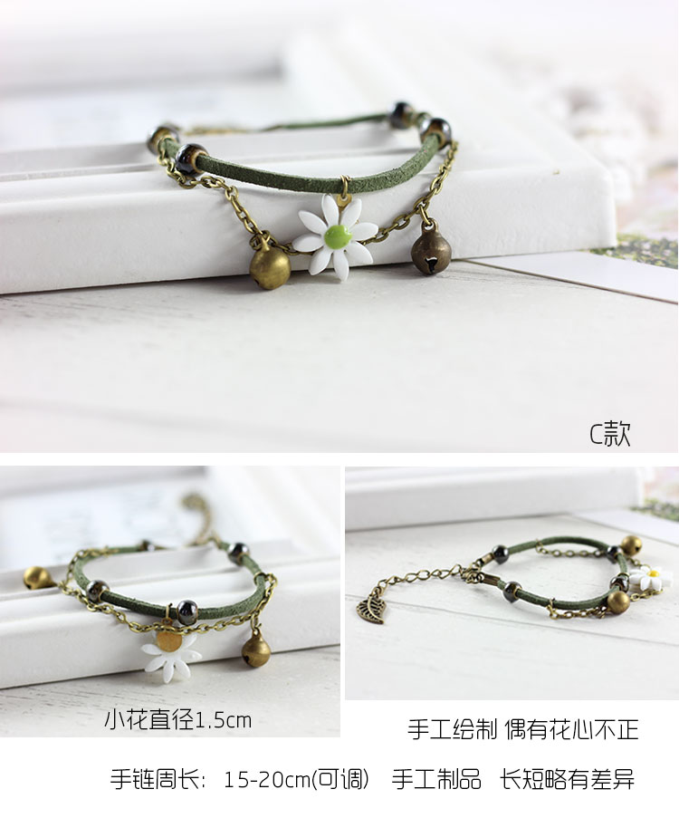 Đá hoa gốm nước thả chuông lá vòng tay nữ sinh viên quốc gia phong cảnh gốm sứ Dezhen vòng dâu tằm