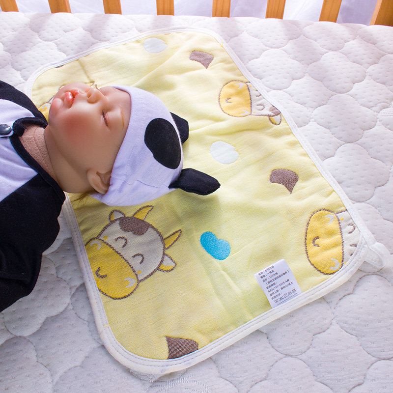 Pure cotton cloud sheet pillows baby pillow 0 to 6 months baby pillow cushion gauze flat pillows towel freshly made hiccups anti-tween milk