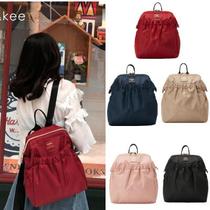 Japans new ins nylon lightweight waterproof backpack Japanese fashion backpack simple and wild travel small bag female