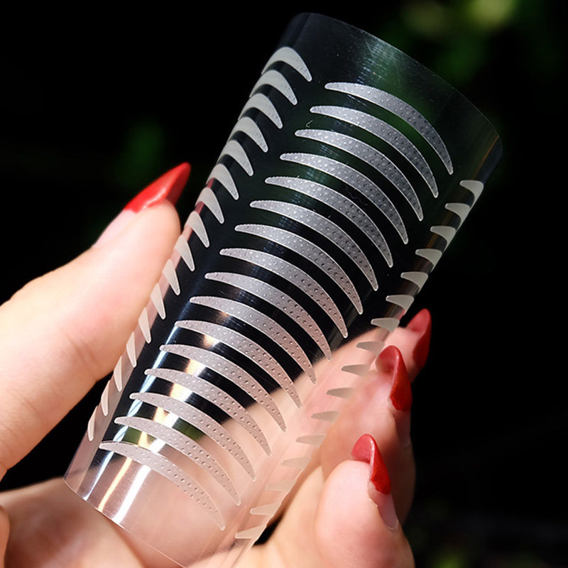 ㊙ Double eyelid stickers invisible natural single-sided crescent type super sticky skin color transparent seamless waterproof durable fiber