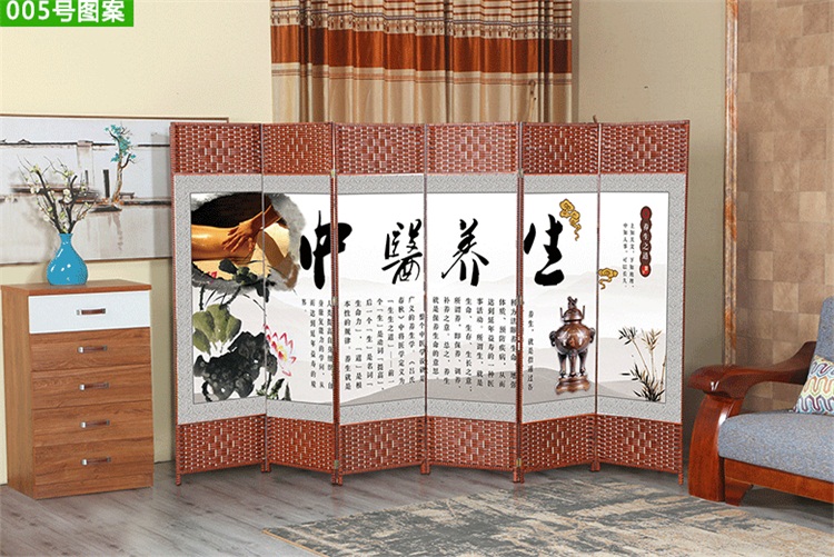 Màn hình sức khỏe vách ngăn đơn giản gấp tường hiên di động màn hình gấp hiện đại tối giản thời trang văn phòng gỗ rắn Trung Quốc - Màn hình / Cửa sổ vach ngan ban tho