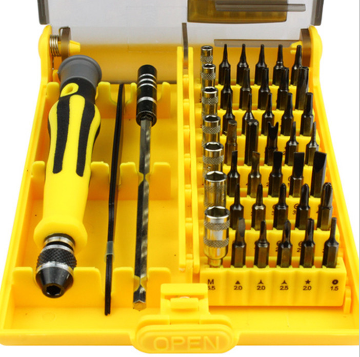 45 in 1 multi - function Apple mobile phone laptop removal maintenance small screwknife package assembly tools